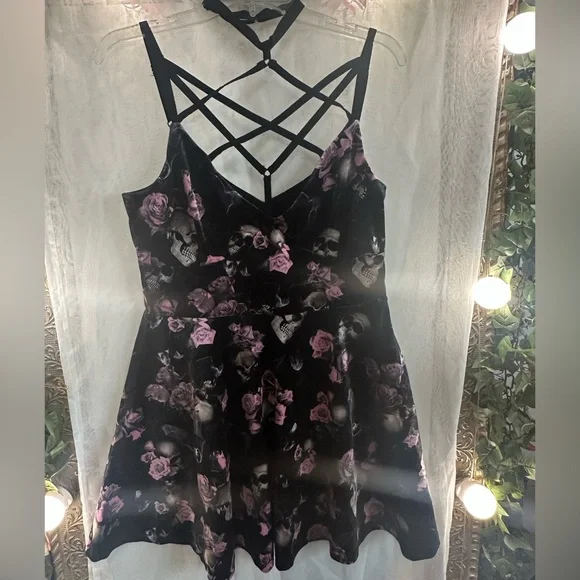 NWT Killstar Floral Magica Skater dress XL - Picture 2 of 8